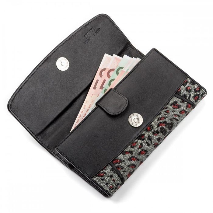 Жіночий гаманець зі шкіри ската STINGRAY LEATHER 18082 Рожевий купити недорого в Ти Купи