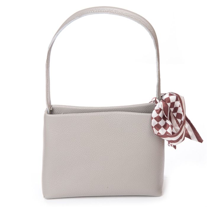 Женская кожаная сумка классическая ALEX RAI 99116 white-grey купить недорого в Ты Купи