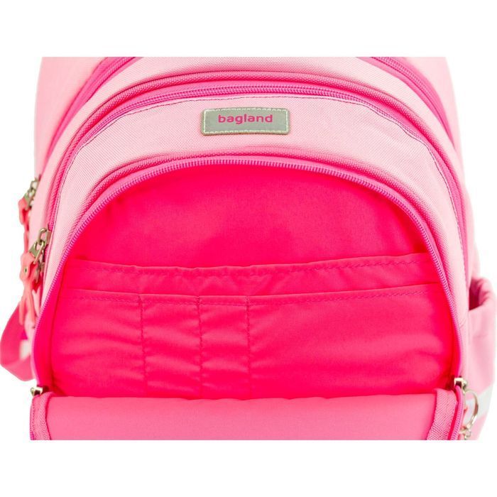 Рюкзак шкільний Bagland Butterfly 21 л. рожевий 1140 (0056566) купити недорого в Ти Купи