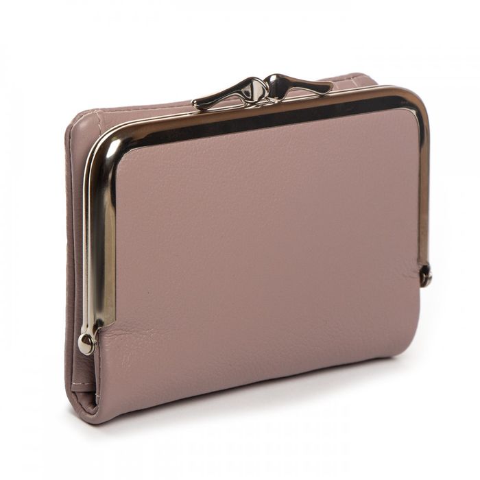 Женский кожаный кошелек Classik DR. BOND WN-23-14 pink-purple купить недорого в Ты Купи