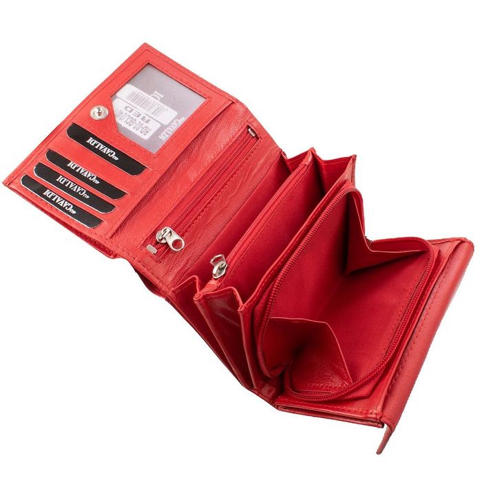Женский кожаный кошелек 4U CAVALDI DNK-RD-02-GCL-red купить недорого в Ты Купи