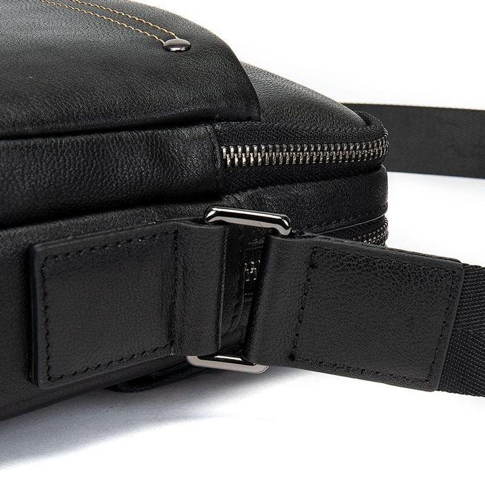 Мужская кожаная черная сумка Joynee B10-8708 купить недорого в Ты Купи
