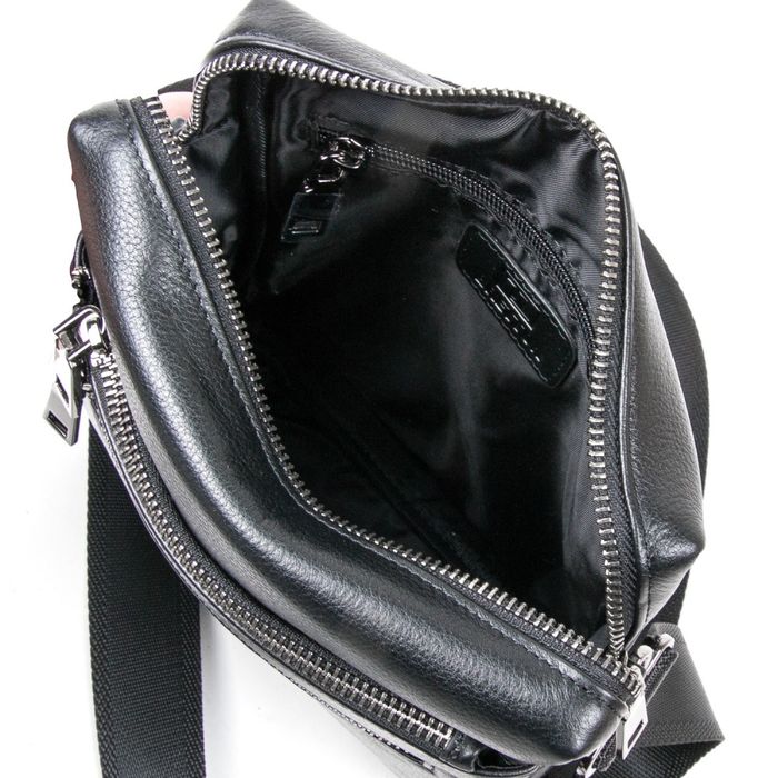 Чоловіча шкіряна сумка BRETTON BE N3687-4 black купити недорого в Ти Купи