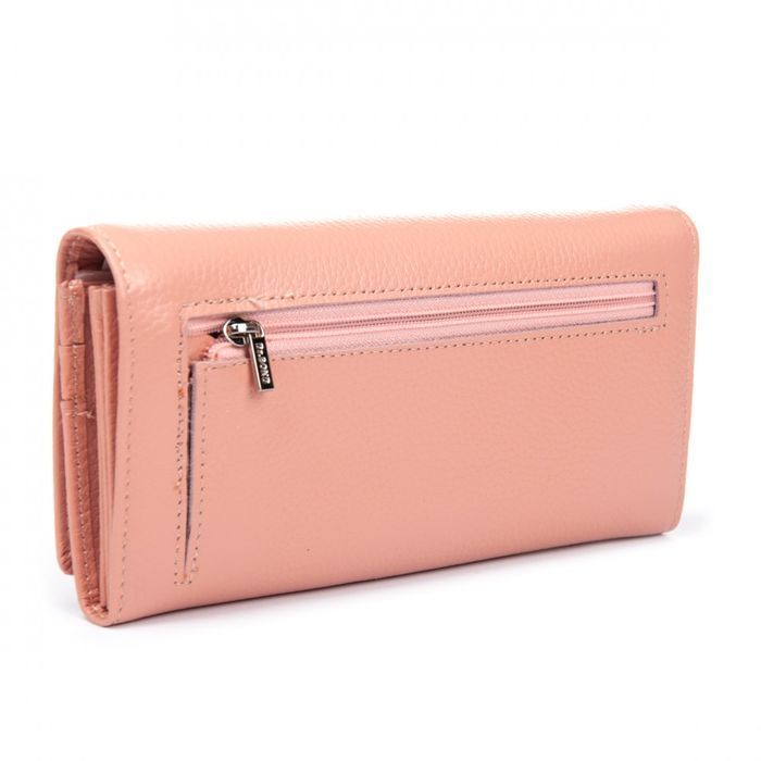 Шкіряний жіночий гаманець Classik DR. BOND W501 pink purple купити недорого в Ти Купи