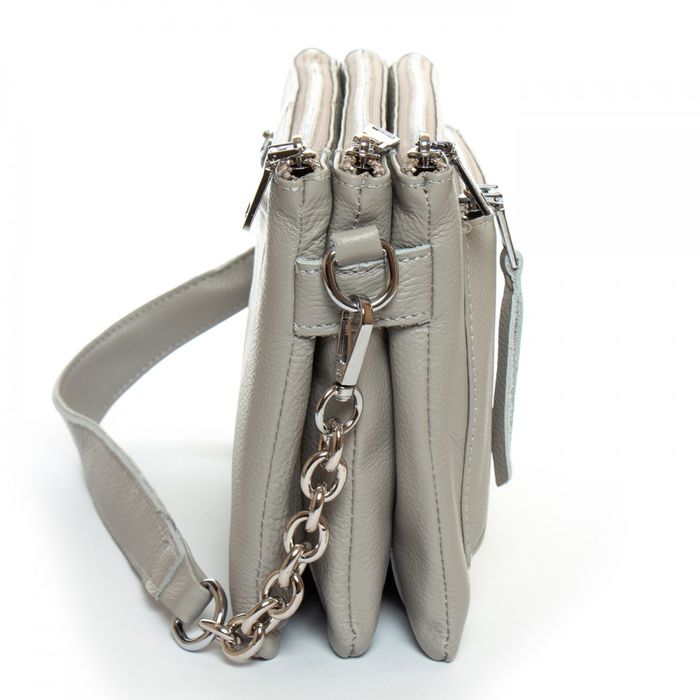 Жіноча шкіряна сумка ALEX RAI 3016 l-grey купити недорого в Ти Купи