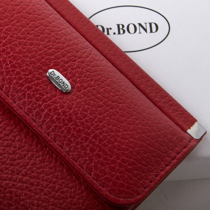 Жіночий шкіряний гаманець Classik DR. BOND WN-3 red купити недорого в Ти Купи
