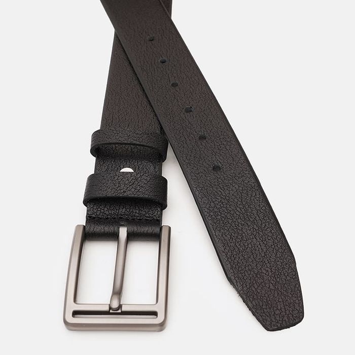 Мужской кожаный ремень Borsa Leather V1115DPL01-black купить недорого в Ты Купи