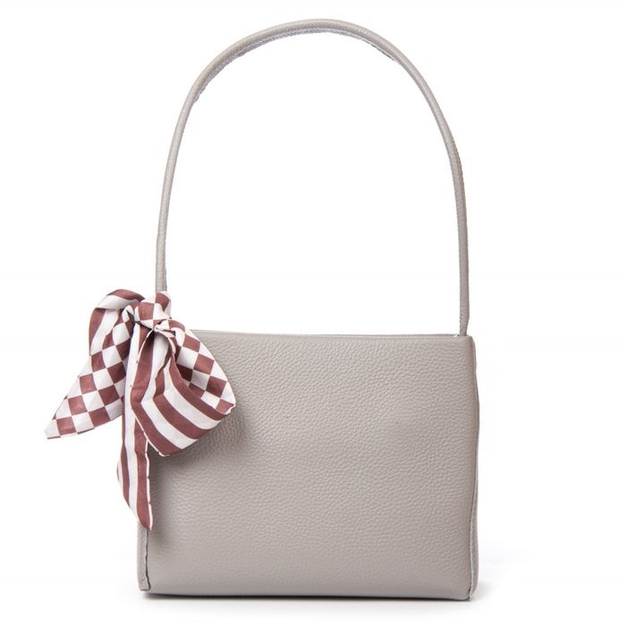 Женская кожаная сумка классическая ALEX RAI 99116 white-grey купить недорого в Ты Купи