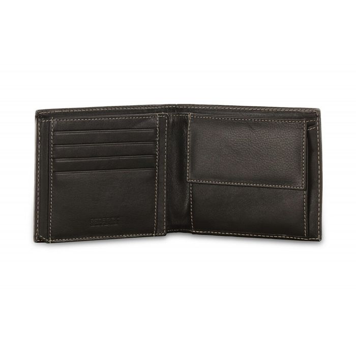 Шкіряний чоловічий гаманець Redbrick RBWC0020 (black) купити недорого в Ти Купи