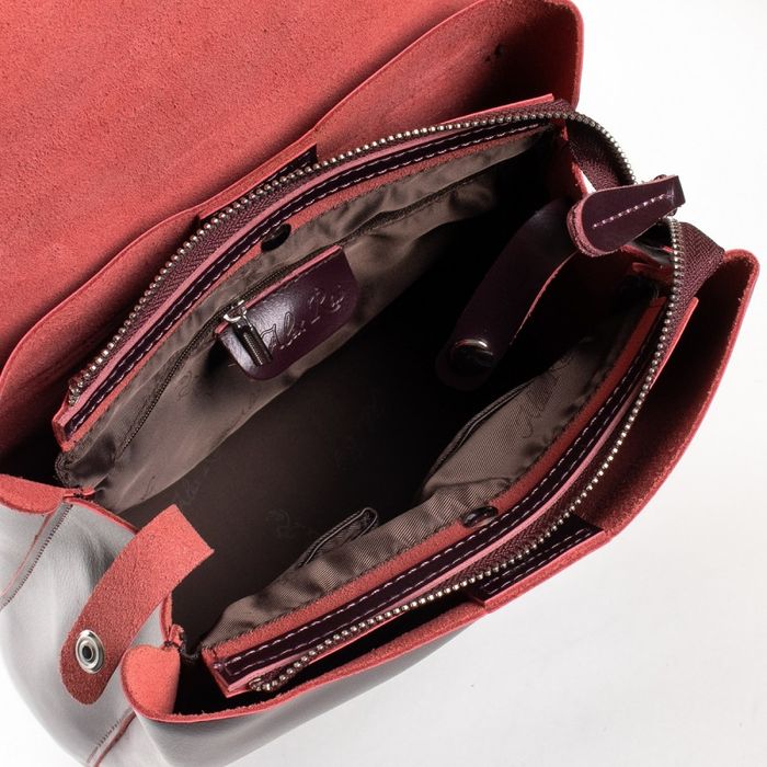 Женская кожаная сумка рюкзак ALEX RAI 03-09 18-377 wine-red купить недорого в Ты Купи