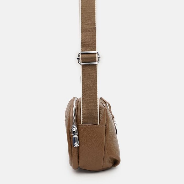 Женская кожаная сумка Borsa Leather K12247br-brown купить недорого в Ты Купи