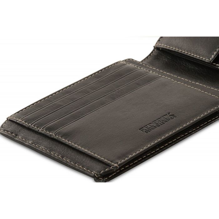 Кожаный мужской кошелек Redbrick RBWC0020 (black) купить недорого в Ты Купи