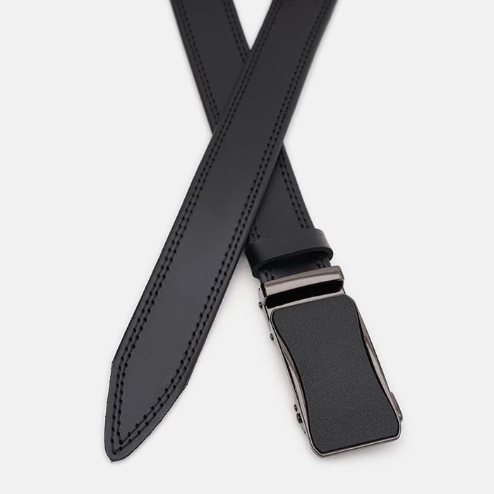 Мужской кожаный ремень Borsa Leather 125v1genav21-black купить недорого в Ты Купи