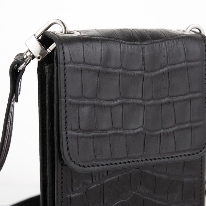 Женская кожаная сумка REP1-2122-4lx TARWA, чёрная купить недорого в Ты Купи