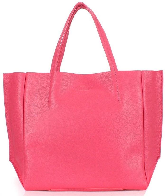 Шкіряна жіноча сумка POOLPARTY Soho рожева купити недорого в Ти Купи