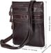 Чоловіча шкіряна сумка Vintage 14554 Темно-коричневий