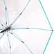Зонт-трость прозрачный женский полуавтомат FARE Pure FARE7112-biruza