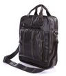 Чоловіча шкіряна сумка-рюкзак Vintage 14068 Темно-сірий