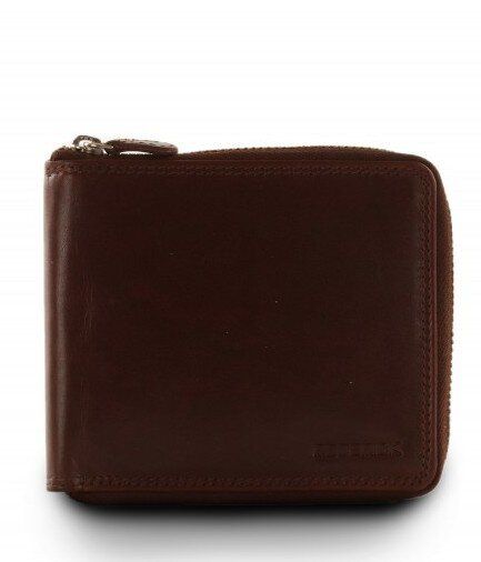 Кожаный мужской кошелек Redbrick RBWC0010 c RFID (brown) купить недорого в Ты Купи