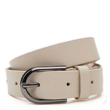 Женский кожаный ремень Borsa Leather V1FX35-beige купить недорого в Ты Купи