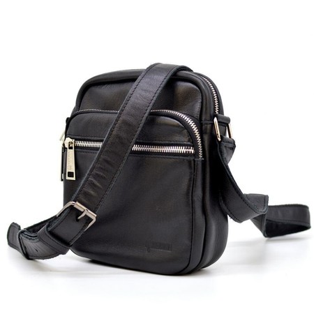 Чоловіча шкіряна чорна сумка TARWA ga-8086-4lx купити недорого в Ти Купи