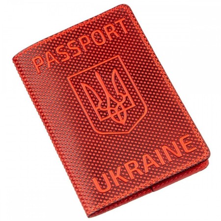 Обложка для паспорта из кожи Shvigel 13958 Красный купить недорого в Ты Купи
