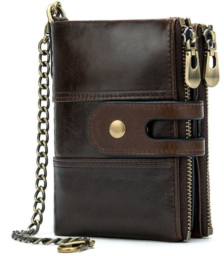Кожаный кошелек Vintage 14682 Темно-коричневый купить недорого в Ты Купи
