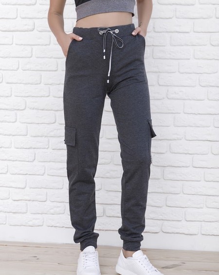 Спортивні штани ISSA PLUS 9980 S темно-сірий купити недорого в Ти Купи