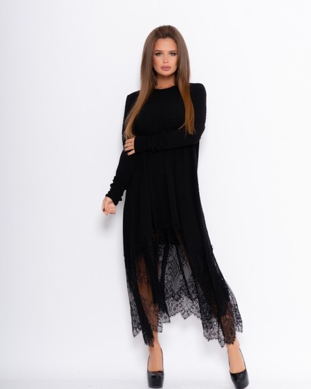 Сукня ISSA PLUS 11070 S чорний купити недорого в Ти Купи