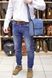 Мужская кожаная синяя сумка TARWA rk-3027-3md