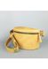 Кожаная поясная сумка желтая винтажная TW-BELTBAG-YELL-CRZ