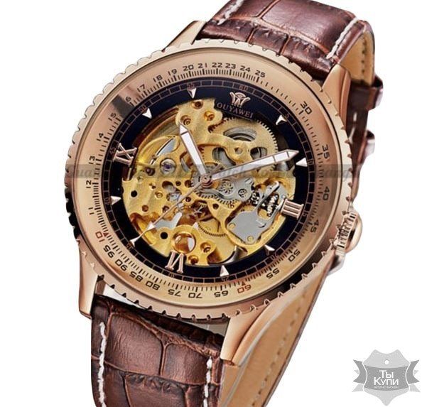 Мужские наручные часы скелетон Ouwei Royal (1163) купить недорого в Ты Купи