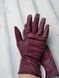Рукавички жіночі сливові комбіновані шкіра + замша 719s3 L Shust Gloves