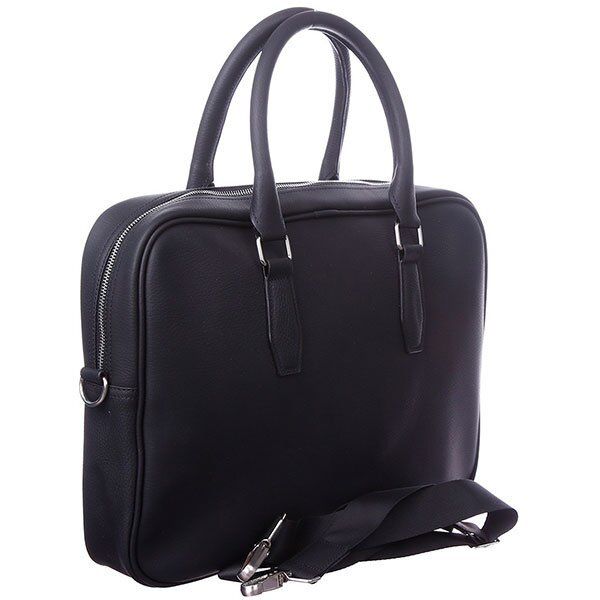Чоловіча шкіряна чорна сумка Valenta ВМ703681 купити недорого в Ти Купи