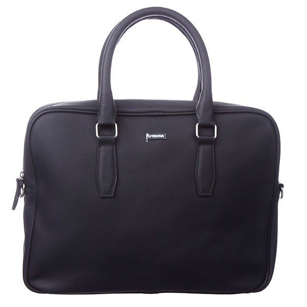 Чоловіча шкіряна чорна сумка Valenta ВМ703681 купити недорого в Ти Купи