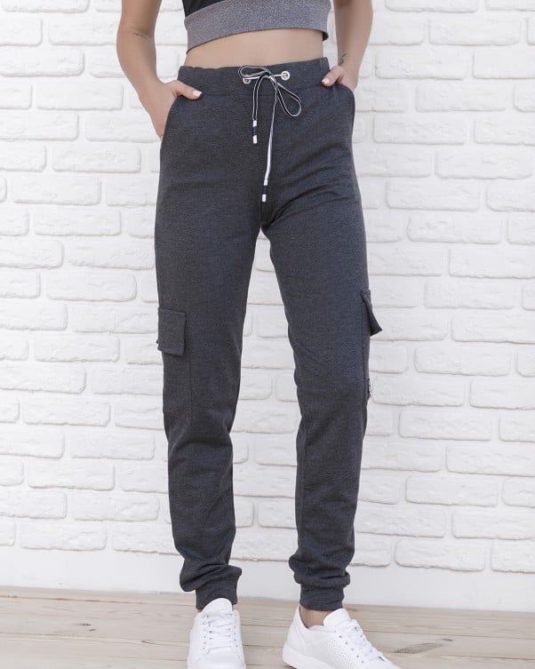 Спортивные штаны ISSA PLUS 9980 S темно-серый купить недорого в Ты Купи