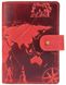 Обложка для паспорта из кожи Hi Art «7 wonders of the world» PB-03S/1 Shabby Red Berry Красный купить недорого в Ты Купи