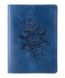 Кожаная синяя обложка на паспорт HiArt PC-01-C19-4026-T006 Синий