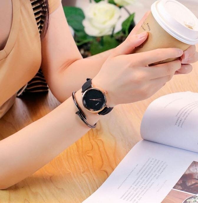Жіночий наручний годинник GENEVA ALLBLACK одна тисячі триста сімдесят три купити недорого в Ти Купи