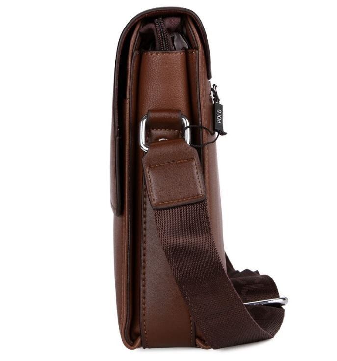 Чоловіча коричнева ділова сумка Polo 8822-4 купити недорого в Ти Купи