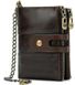 Кожаный кошелек Vintage 14682 Темно-коричневый
