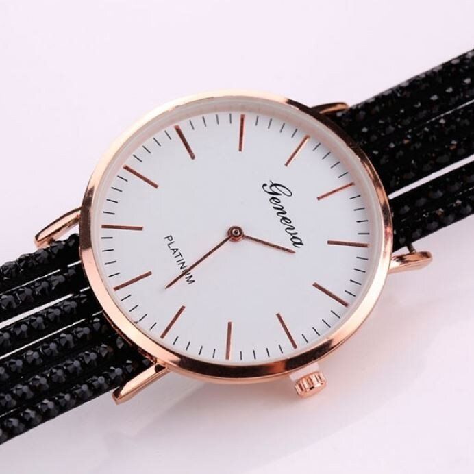Женские наручные часы GENEVA CREATIVE BLACK (1306) купить недорого в Ты Купи