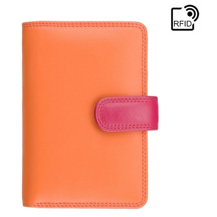 Шкіряний гаманець Visconti RB51 Fiji з RFID (Orange Multi) купити недорого в Ти Купи