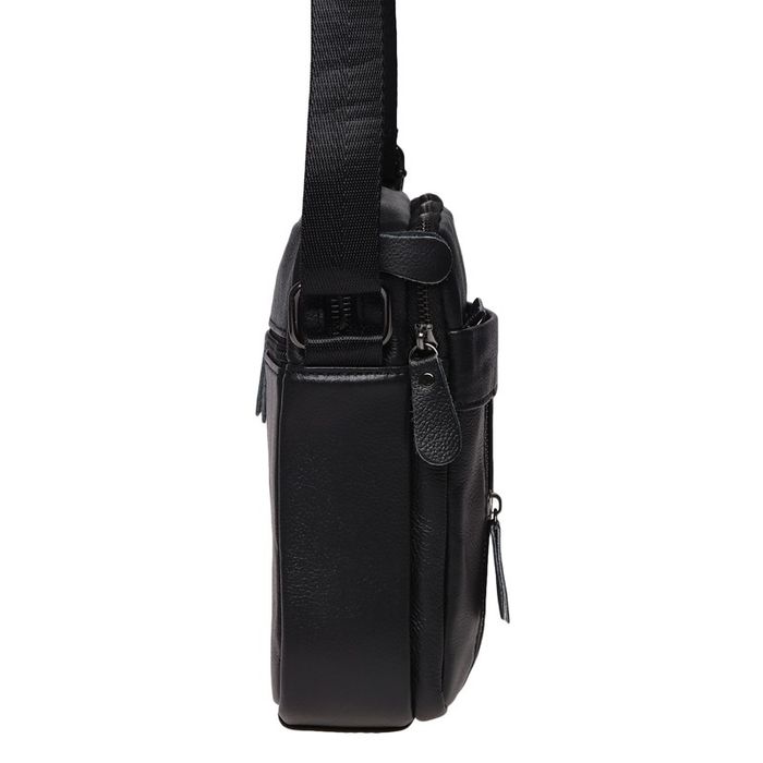 Мужская кожаная сумка Borsa Leather K11169a-black купить недорого в Ты Купи