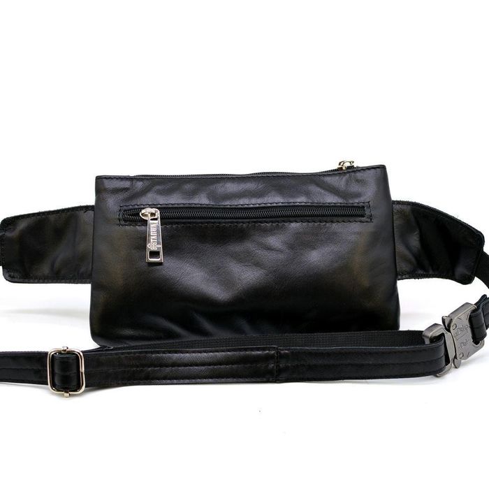 Шкіряна чоловіча чорна сумка на тарва ga-8135-3 ремінь Md купити недорого в Ти Купи