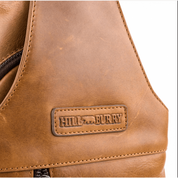 Мужская кожаная сумка-слинг Hill Burry HB6101 купить недорого в Ты Купи