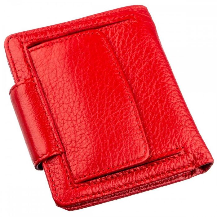 Жіночий червоний гаманець з натуральної шкіри ST Leather 18923 Червоний купити недорого в Ти Купи