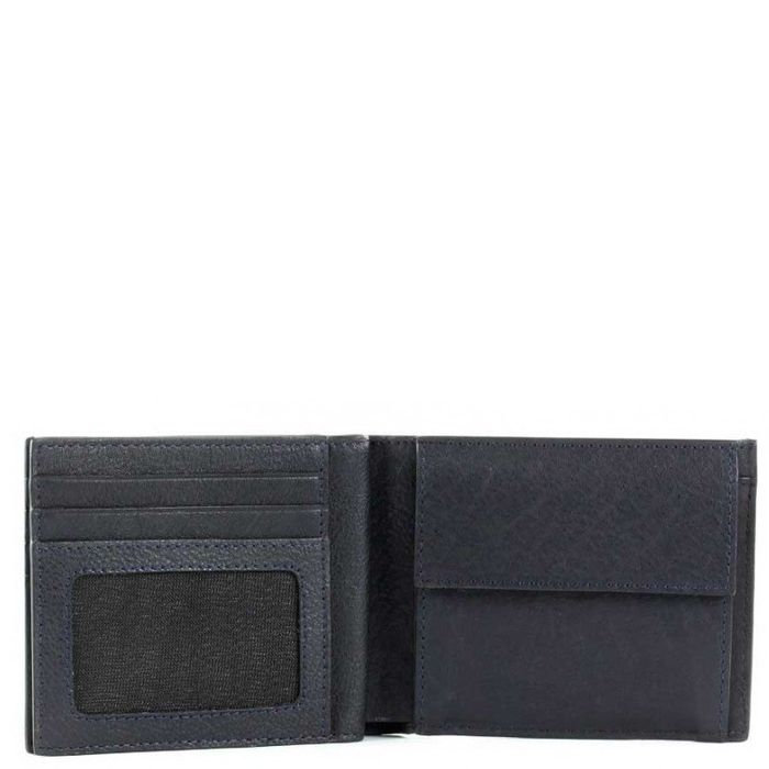 Шкіряний гаманець Piquadro BK SQUARE / Blue PU4858B3R_BLU купити недорого в Ти Купи