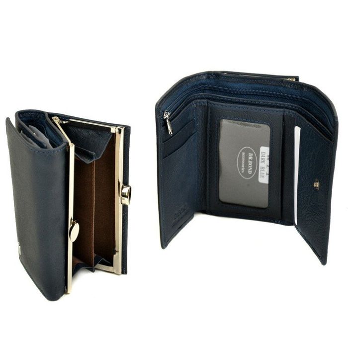 Кожаный кошелек Classik DR. BOND W11 dark-blue купить недорого в Ты Купи