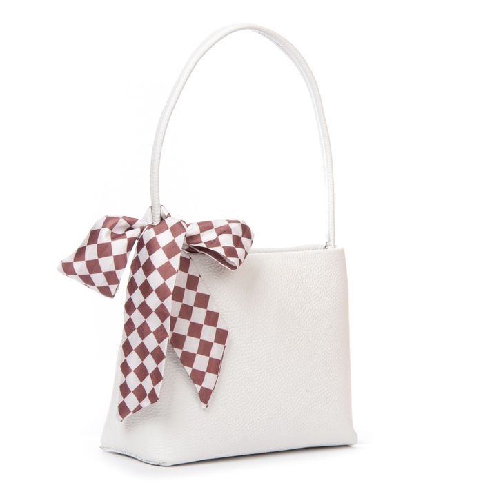 Женская кожаная сумка классическая ALEX RAI 99116 white купить недорого в Ты Купи